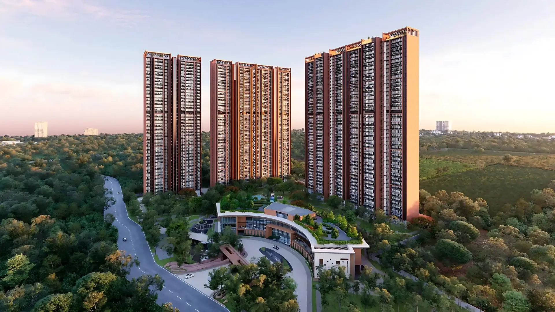 Aerial view of Signature Global Sarvam